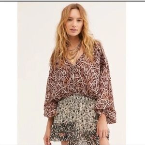 FREE PEOPLE WAVERLY CROP TOP - WRAP Sz M
